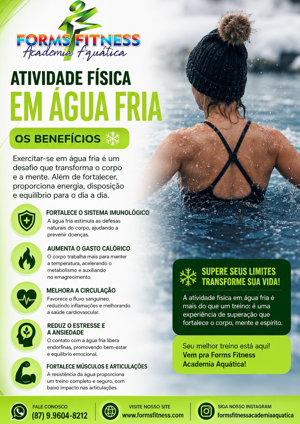 ATIVIDADE FÍSICA EM ÁGUA FRIA 